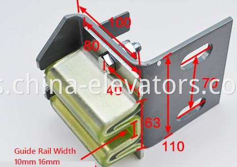 Zapato guía para el elevador de Mitsubishi Guide Shoe for Mitsubishi Elevator Countweight